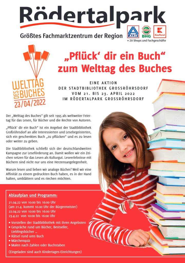 Plakat: Welttag des Buches Volle Größe